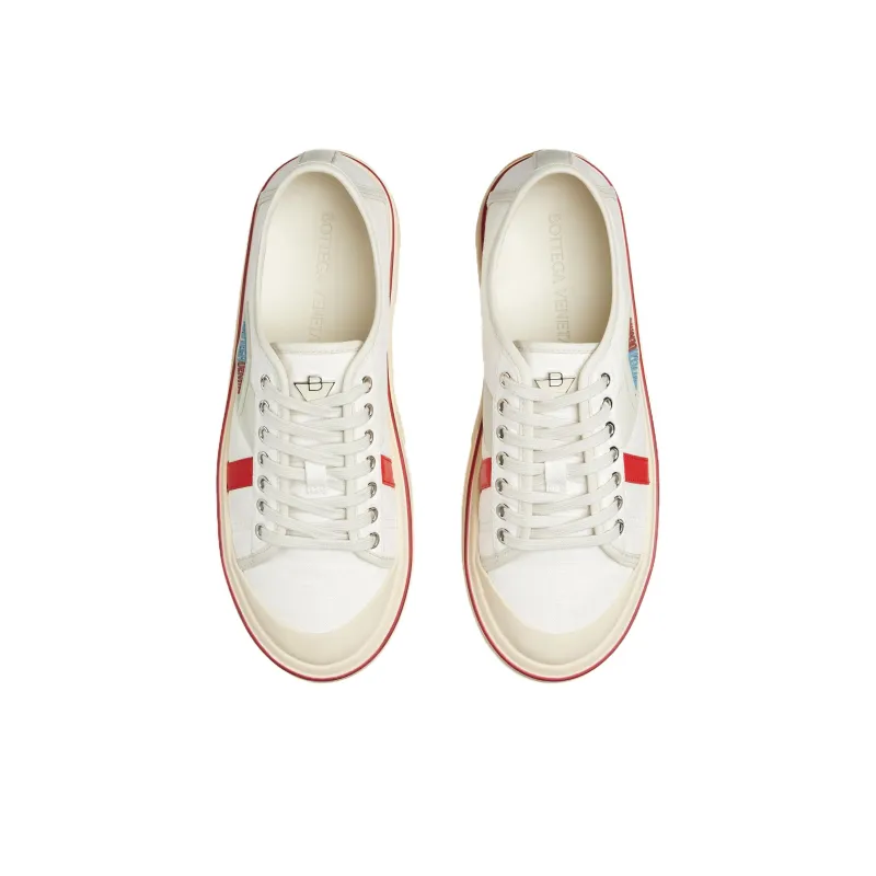 Bottega Veneta Low Top Skateboard Shoes Women's White-3