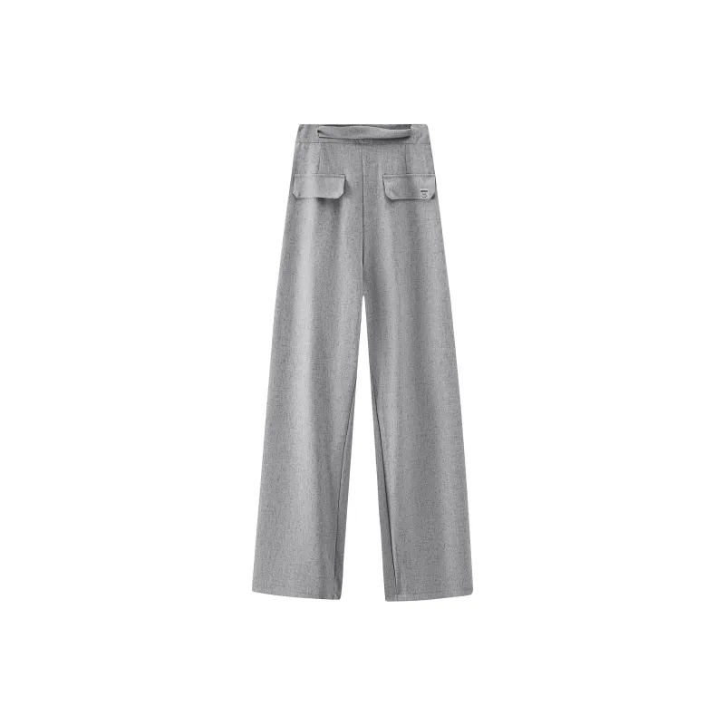 REMEFIT Suit Trousers Unisex Linen Gray-1