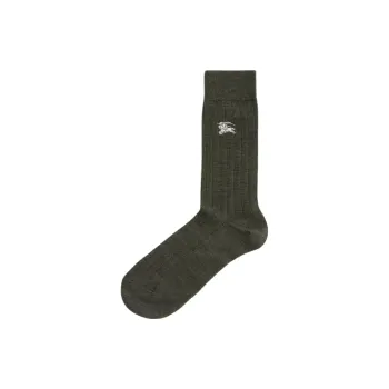 Burberry SS25 Mid Calf Socks Men's 1 Pack Green