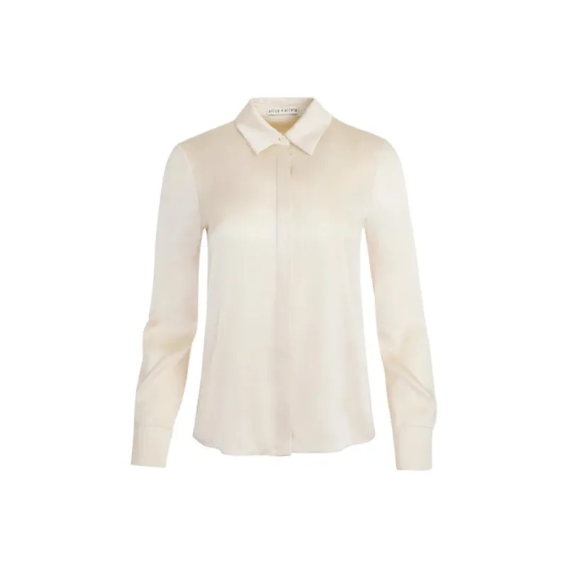 ALICE+OLIVIA Shirts Women's Khaki-0