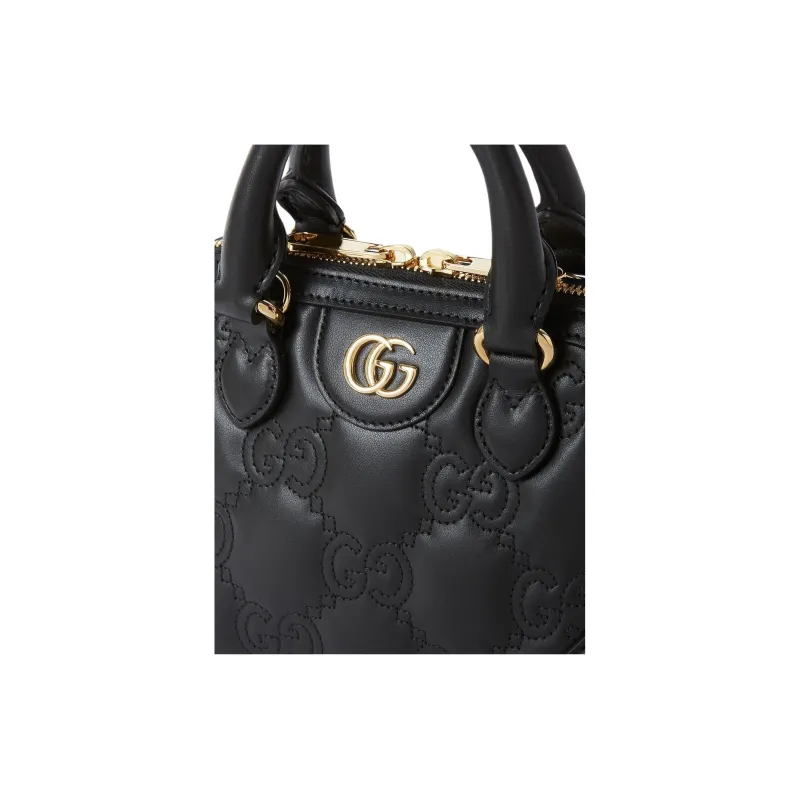 GUCCI GG Matelassé Leather Controller Boston Bag Controller Boston Bag Trumpets Women's Black-4