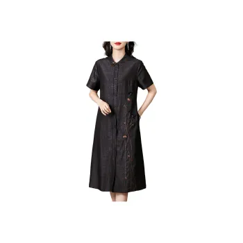 Yi Mengyuan Silk Short Sleeved Dress Women's
