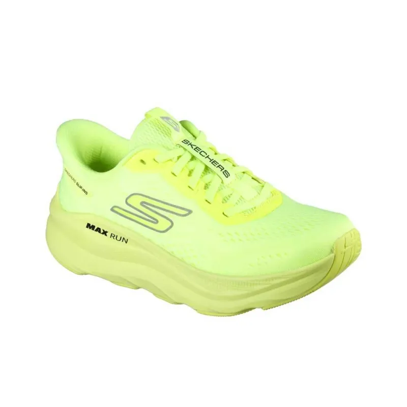 Skechers Max Cushioning Low Top Running Shoes Women's Yellow-1
