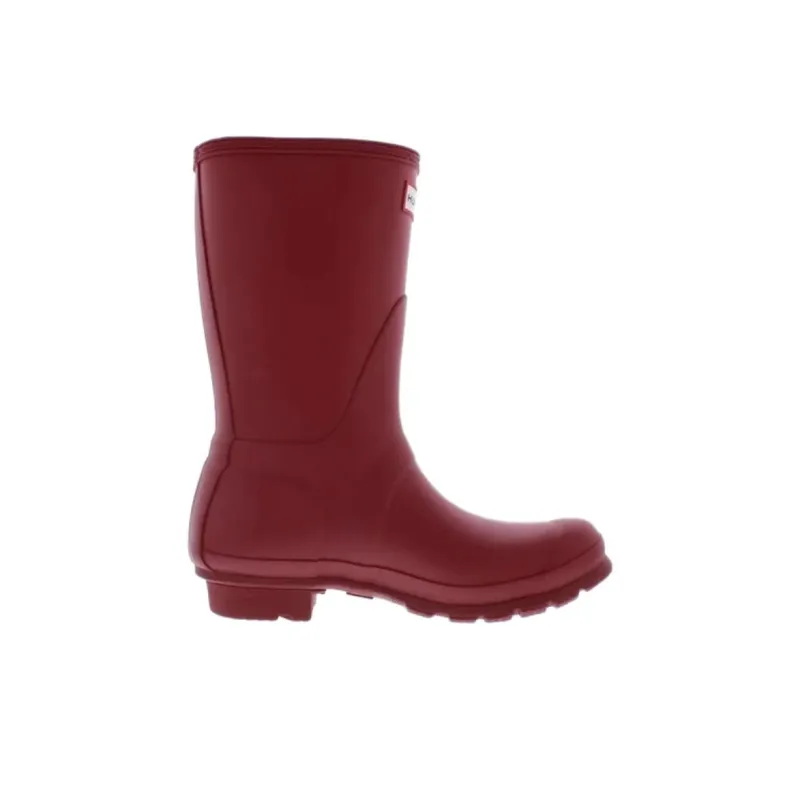 HUNTER Original Short Waterproof Rain Boots Women's Red-1
