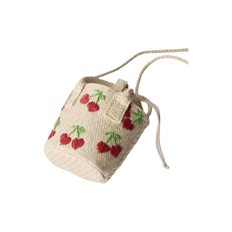 ZARA Cotton Bucket Bag, Shoulder Bag, Crossbody Bag, Handbag Women's Light Beige Yellow-3
