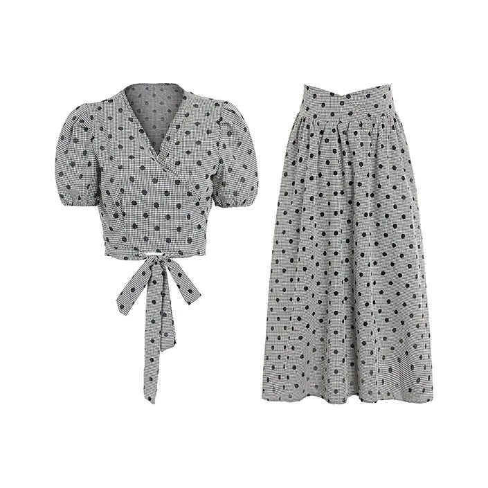 XUANSHU Two Piece Skirt Sets Women's-2