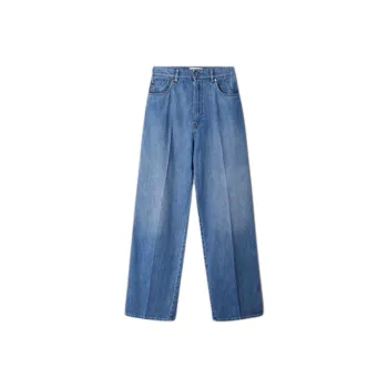 MIU MIU SS25 Jeans Women's Light Blue