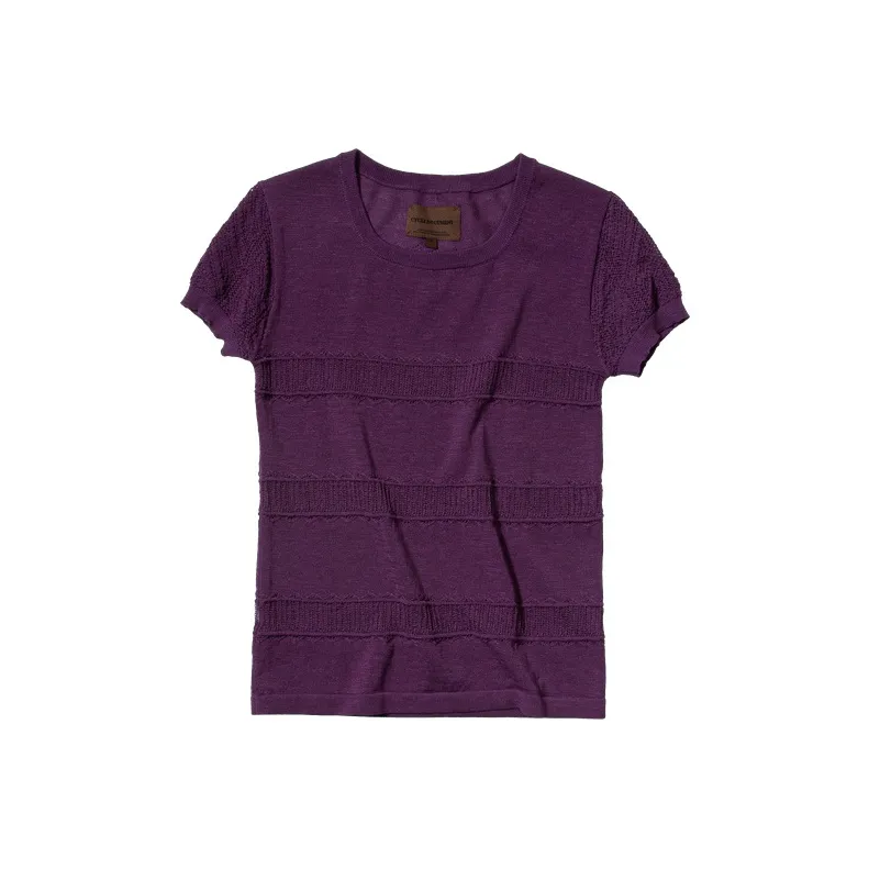CYCLE DOCUMENT T-Shirts Women's Currant Purple-0