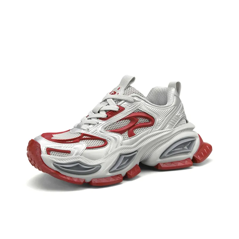 ROHR Slip Resistant, Abrasion Resistant, Height Increasing, Breathable, Lightweight Low Top Chunky Sneakers Men's-1