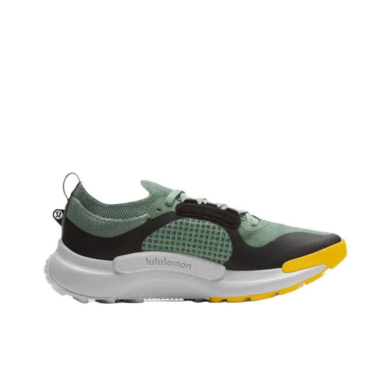 Lululemon Anti Slip Wear Resistant Low Top Trail Running Shoes Men's Green Black-1