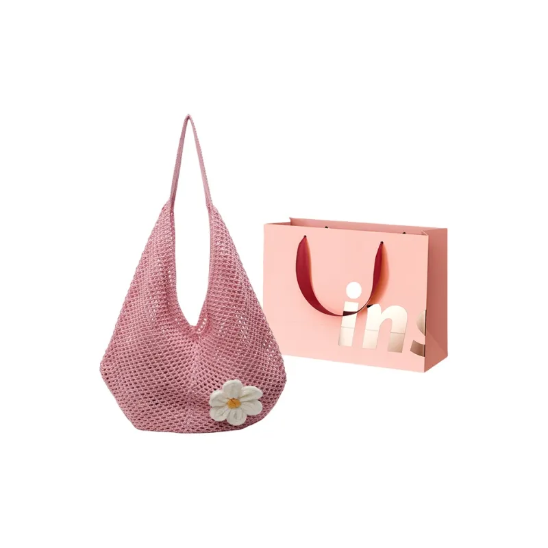 WHEELY BABY+ Woven Shoulder Bag Regular Women's Ecru/Khaki/Green/Pink-15