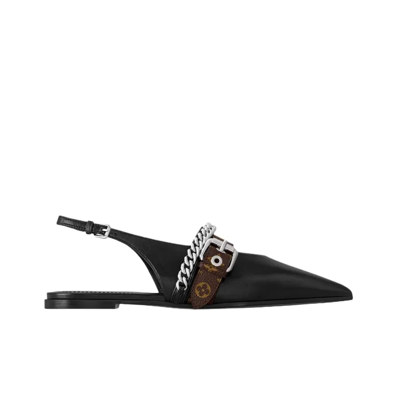 LOUIS VUITTON Vibe Casual Single Shoes Women's Black-1
