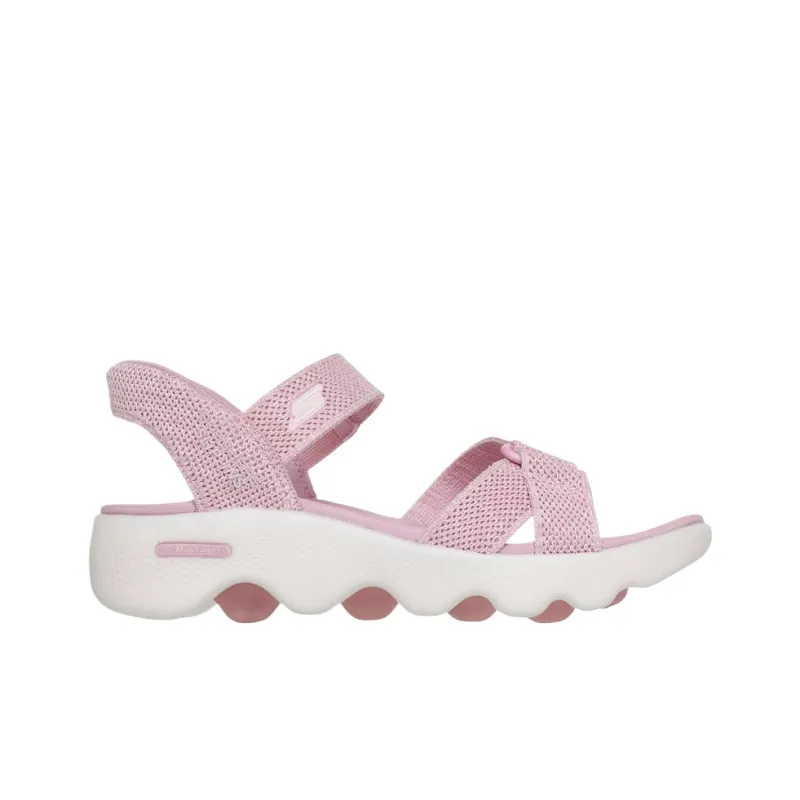 Skechers Go Walk Massage Fit Beach Sandals Women's Pink-1