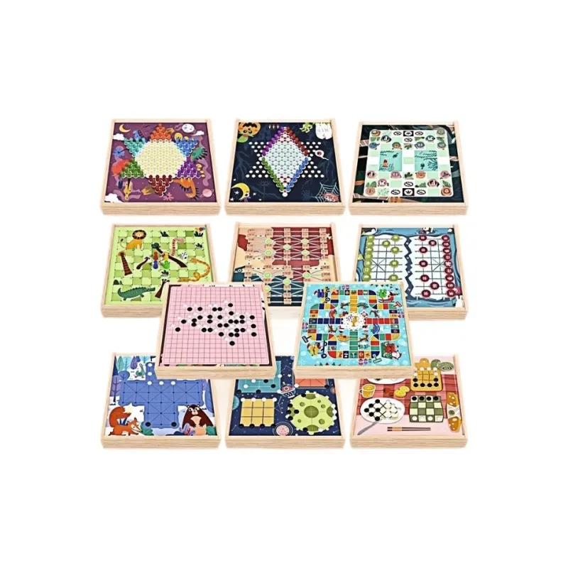 Lezhi By Me Five In A Row, Aeroplane Chess, Chinese Checkers, Multifunction, Combination Game Board Games-2