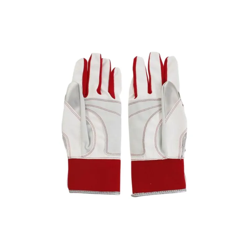 Asics Baseball Gloves Batter's Glove Leather Men's White-2