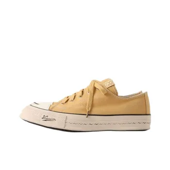 Visvim Skagway Low Top Skateboard Shoes Men's Yellow