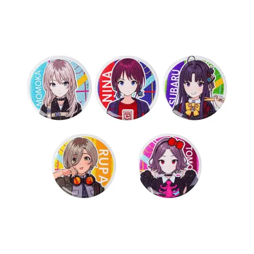 JOYOUTH The Scream Of The Girlish Band Girls Band Cry Silver Onion Flash Base Badge Anime / Games Fridge Magnets