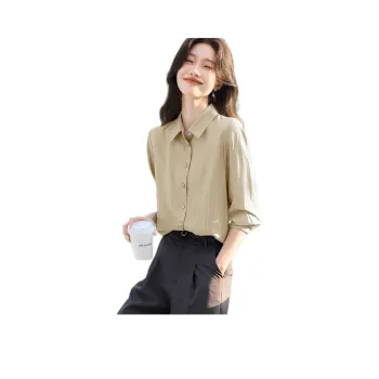 Mo Han Yi Mei Shirts Women's Beige Apricot