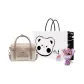 Pink & White+Shopping Bag+Greeting Card+Dried Flower