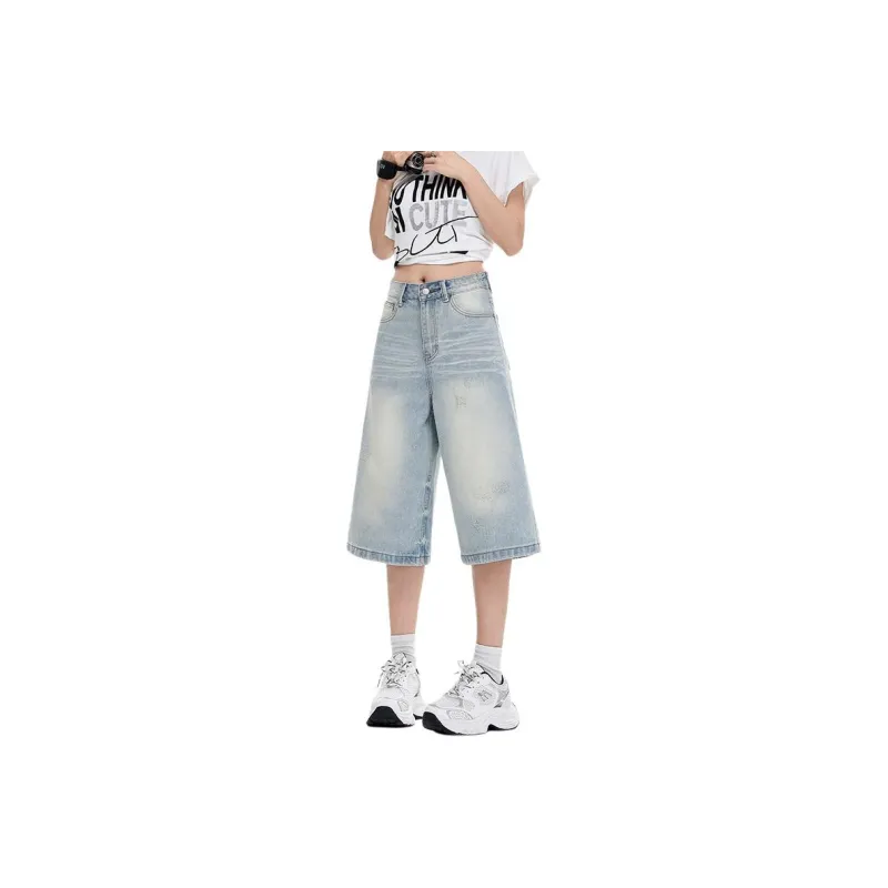 ZAZN Denim Shorts Women's Light Blue-0