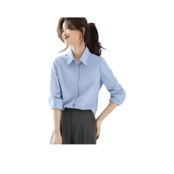 Mo Han Yi Mei Shirts Women's Aqua Blue