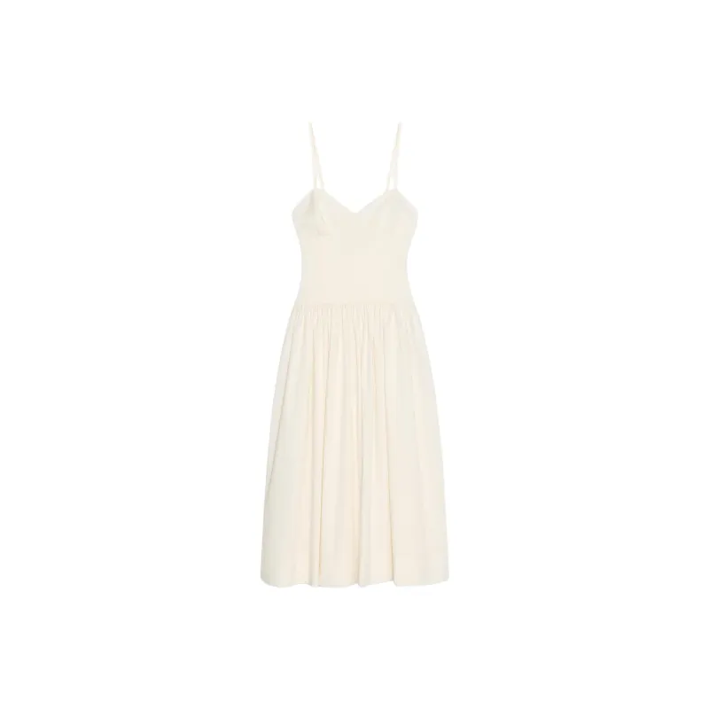 ZARA Slip Dresses Women's White-0