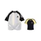 2 Pack (Black & White & Gray Loose Fit+Yellow & Navy Blue Average Size Cropped)