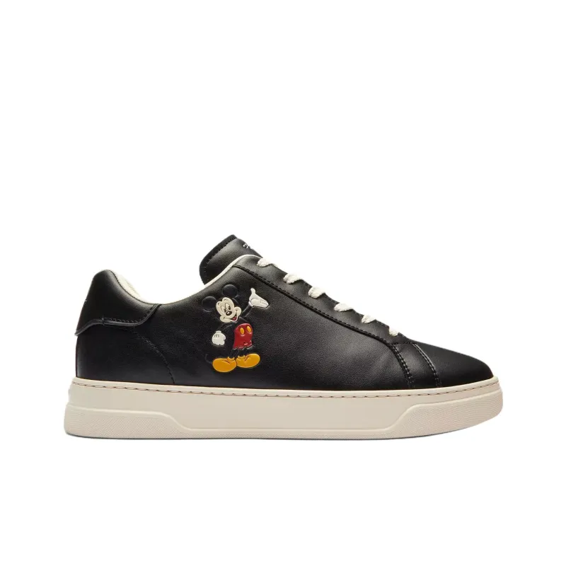 Disney x COACH Low Top Skateboard Shoes Men's Black-1