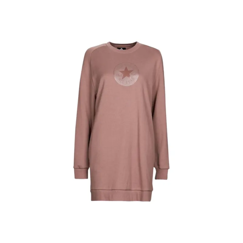 Converse Long Sleeved Dress Women's Russet-0
