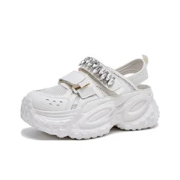 POOQ Slip Resistant, Abrasion Resistant, Breathable Low Top Chunky Sneakers Women's