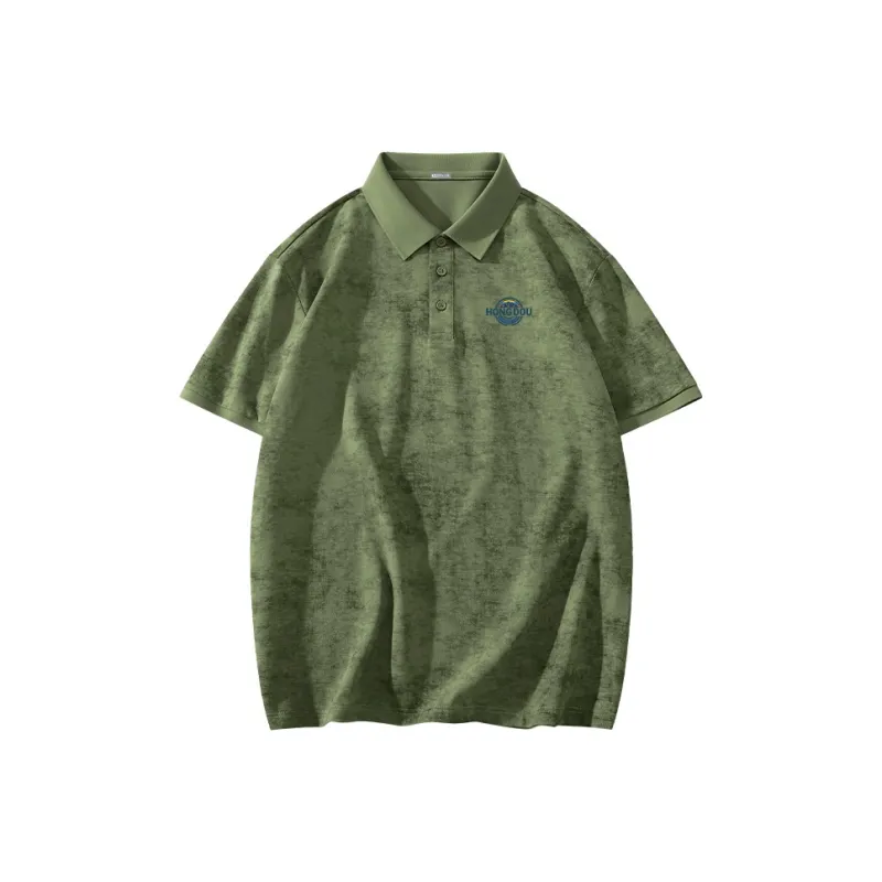 Red bean Polo Shirts Men-12