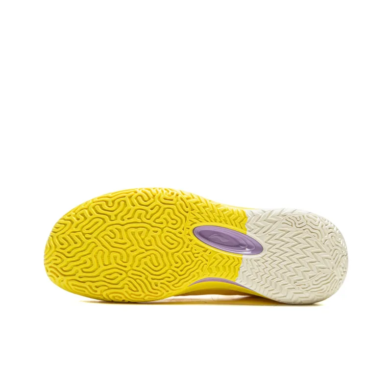 LiNing Cushioning, Slip Resistant, Abrasion Resistant, Rebound Grip Low Top Basketball Shoes Men's Lustrous Yellow-6