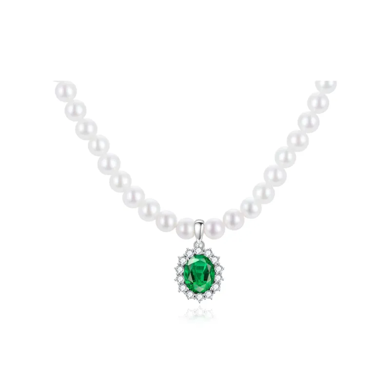 Lao Feng Xiang S925 Silver, Freshwater Pearl Necklaces Women's-8