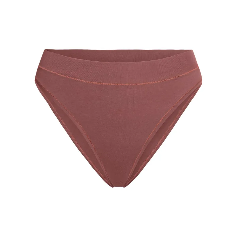 SKIMS SS25 COTTON JERSEY CHEEKY TANGA Underpants Women's 1 Pack-0