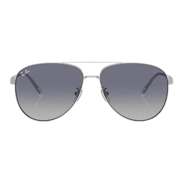RayBan Metal Aviator Sunglasses Unisex Silver-1