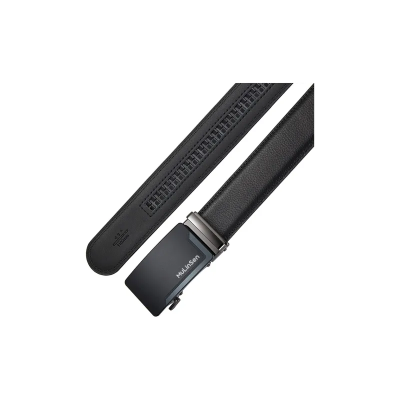 Mulinsen Cow Leather Belts Men's Width 3.5CM-4