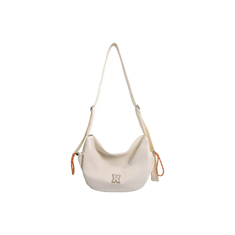 Kaka Tree Nylon Shoulder Bag, Crossbody Bag Unisex Black/Khaki/White/Blue-6