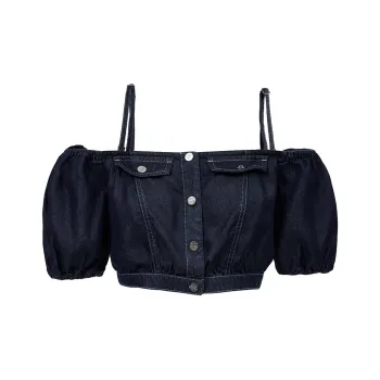 ONLY T Shirts Women's J36 810 Washed Denim Blue