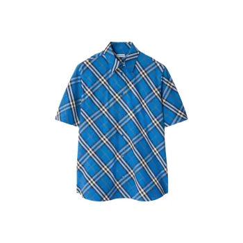 Burberry Shirts Men Blue
