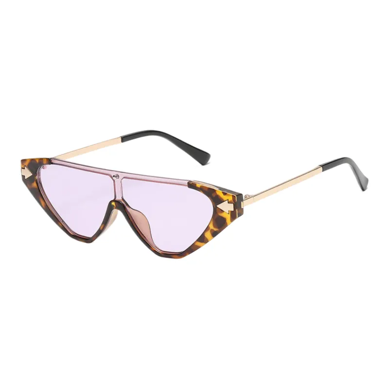 SOMAN Metal Irregular Shape Sunglasses Unisex-4