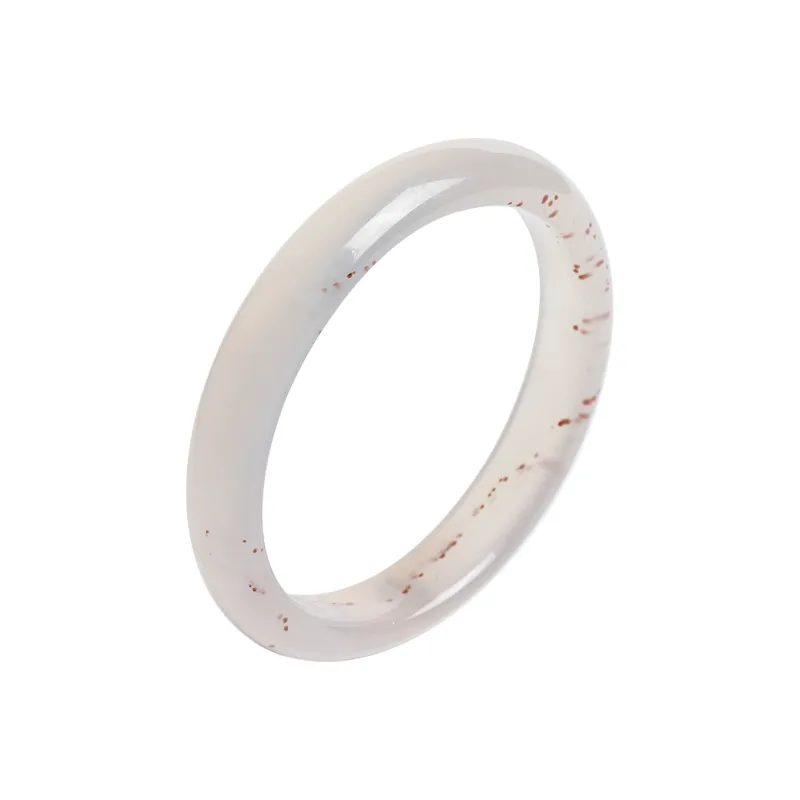 Phoenisess Natural Chalcedony Bangles Women's-4