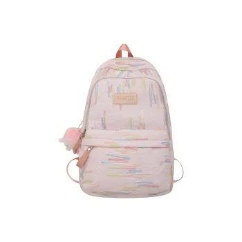 Yalu Nylon Backpack Unisex White/Black/Red/Pink