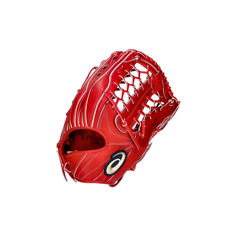 Asics Baseball Gloves Catcher's Glove Leather Unisex Red-0