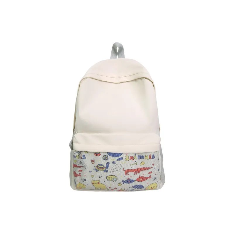 Kewuku Nylon With Mesh Backpack Unisex Multicolor-0
