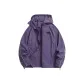 [Night Ride Reflective Strip Sun Protection]Purple (B Wave Arc Chest Logo)