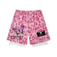 Pink Leopard Print Mock Two-Piece Butterfly Spider Web