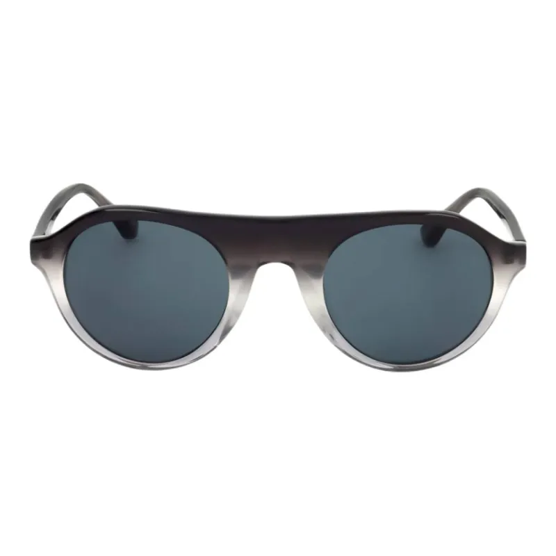 DRIES VAN NOTEN Acetate Irregular Shape Sunglasses Unisex Dark Gray-1