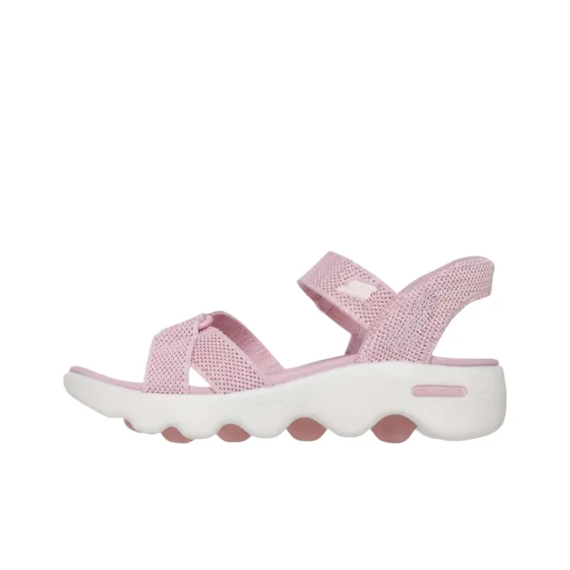 Skechers Go Walk Massage Fit Beach Sandals Women's Pink-0