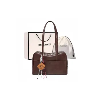 Bullrun Synthetic Leather Handbag, Shoulder Bag Regular Women's Vegetable Tanned Coffee