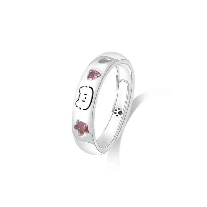 EUA Colored Glaze Jade Rings Unisex-0